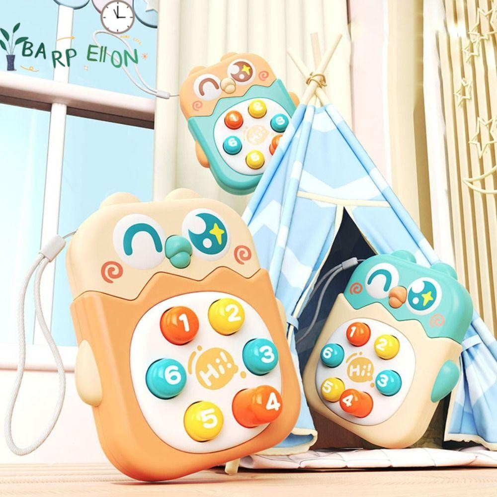 BARPELLON Whack-a-Mole Phối Hợp Tay, Đồ Chơi Giáo Dục Tương Tác Màu Sắc Ngẫu Nhiên, Mini 8 Kiểu Nhựa