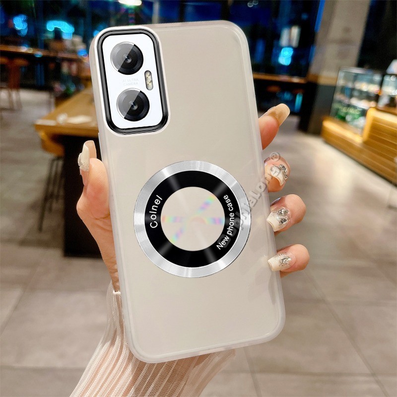 Ốp từ tính silicon trong suốt mềm cho Infinix Hot 20 4G X6726 X6726B X6726C có bảo vệ ống kính máy ả