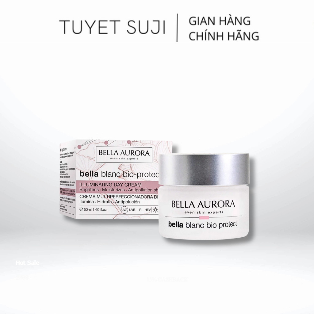 Kem dưỡng ngày, đêm Làm Sáng Da, Kiềm Dầu Bella Aurora Bella Blanc 50ml