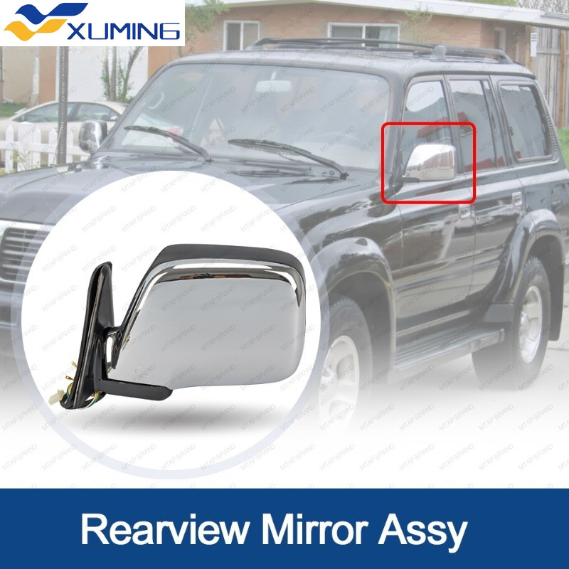XM Gương Chiếu Hậu Bên Ngoài Assy Cho TOYOTA LAND CRUISER LC80 FJ80 4500 LX450 1992 ~ 1997 Chrome Ph