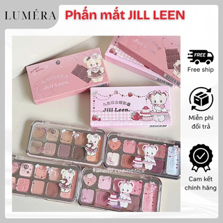  Bảng Phấn Mắt JILL LEEN 9 Ô Màu Crystal Fairy Eyes Lấp Lánh Nhũ Mịn Bền Màu Lâu Trôi 