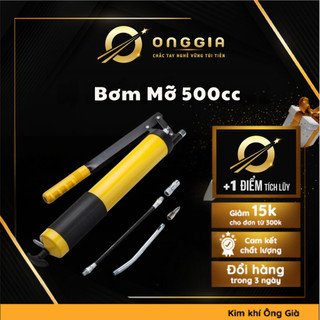 Bơm Mỡ, Dụng Cụ Bơm Mỡ Bằng Tay 500cc Kèm 2 Vòi Bơm ONGGIA Bơm Mỡ Bò Mỡ Động Cơ Đều Siêu Bền