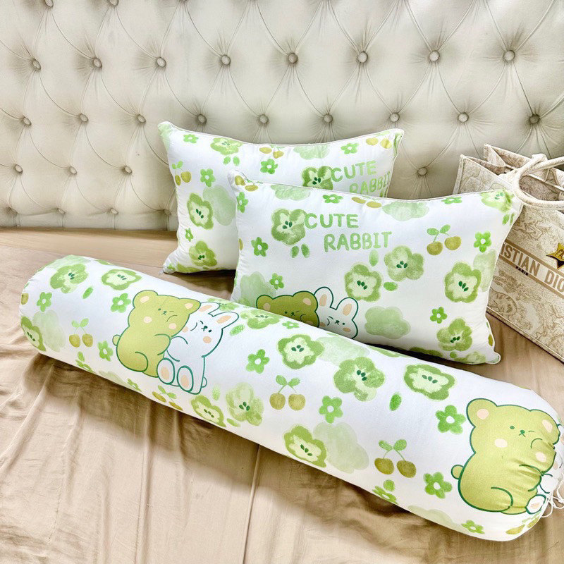 Vỏ gối đầu , vỏ gối nằm cotton poly 45x65cm