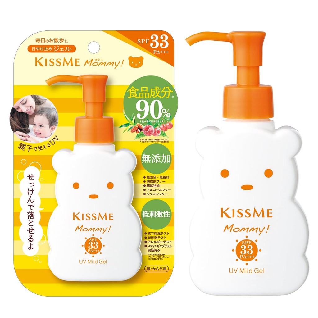 Mami UV Mild Gel N SPF33 PA+++ 100g for babies and children, suitable for sensitive skin, usable fro