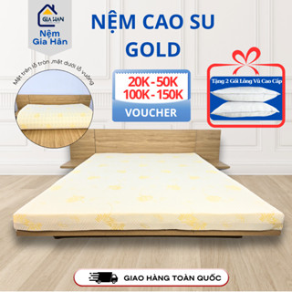  Nệm Cao Su Gold PNG Cao 10CM  Tặng 2 Gối  Nệm Cao Su Nhân Tạo Gold Nệm cao su hoạt tính Gold cao cấp 
