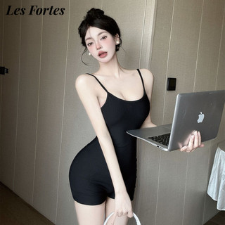 Les Fortes bodysuit áo hở lưng áo liền quần tráng lệ thanh lịch độc đáo may đo WFK24705SD 28Z240708