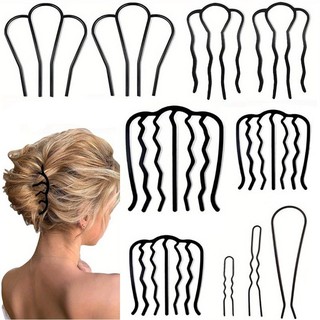 10 Cái / bộ Lược Lười Tóc Uốn Tóc Sắt Kẹp Tóc Cho Nữ Dụng Cụ Uốn Tóc Hình Chữ U Bện Hiện Vật Kẹp Tóc