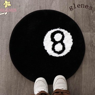 Glenes 8 Thảm Bóng, Thảm Tròn 8 Bóng Chống Trơn Trượt, Sáng Tạo Mềm Mại Thân Thiện Với Da Đen 8 Bóng Thảm Hoom Trang Trí