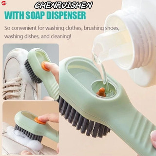 CHENRUISEN Bàn Chải Giày Lông Mềm Bàn Chải Rửa Giày Bàn Chải Đa Năng Thêm Chất Lỏng Bàn Chải Giày Bằng Nhựa Bàn Chải Làm Sạch Quần Áo Không Làm Tổn Thương Giày Cam Kết