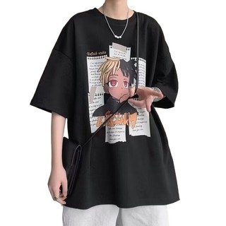 S-5xl Mỹ Retro In Hình Áo Thun Ngắn Tay Nam Mùa Hè Phong Cách Mới Rời Cặp Đôi Top Kích Thước Lớn