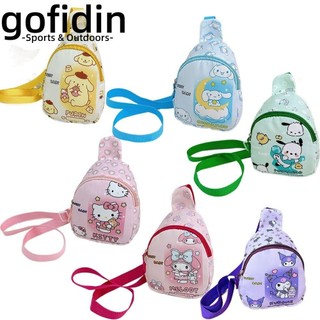 Túi đeo vai GOFIDIN, Túi đeo vai Sanrio Melody Kuromi Cinnamoroll Túi đeo vai có thể điều chỉnh, Ví hoạt hình Túi đeo chéo thoáng khí chống thấm nước cho trẻ em Trẻ em Bé