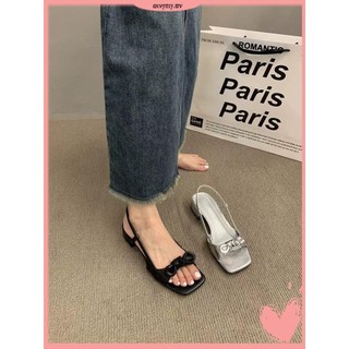 Bao Mũi Sandal La Mã Dép Thời Trang Cổ Tích Bên Ngoài Mặc Đế Bằng