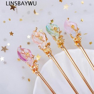 TWINKLE1 Female Hair Stick Women Hair Accessories Metal Hairpin Headwear Metal Rhinestone Classic Hanfu Accessories Chinese Style Hair Chopsticks/Multicolor