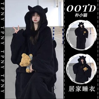  Đồ Ngủ Áo Ngủ Lông Cừu Mẫu Mới Mùa Đông Cho Nữ Áo Mặc Ở Nhà Cặp Đôi Học Sinh 