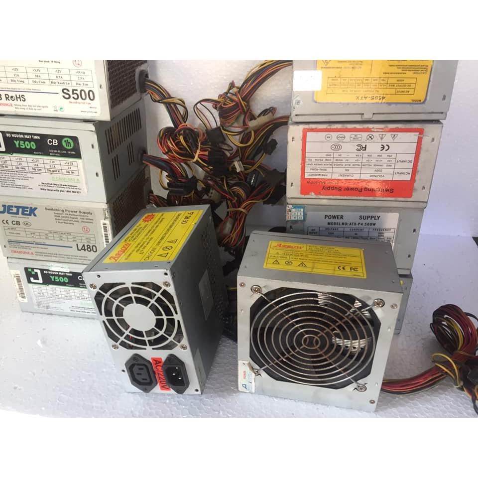 Nguồn cỏ PC nhiều hiệu giao ngẫu nhiên 300-500W - Hàng cũ tháo máy