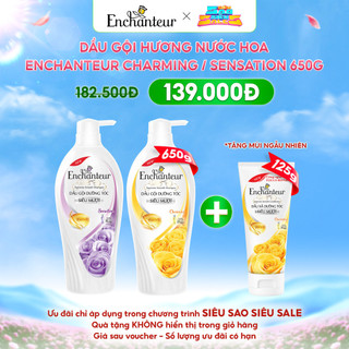 Siêu sao siêu sale x enchanteur x dầu gội hương nước hoa enchanteur charming / sensation 650g