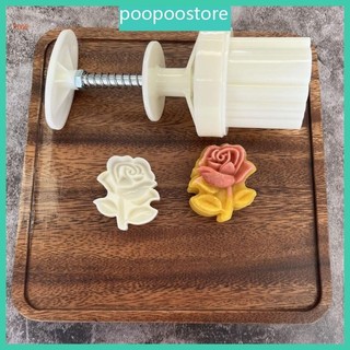 Poop 50g Chất Liệu Nhựa Khuôn Bánh Trung Thu Hình Hoa Hồng Bánh Trung Thu Tem Bánh Trung Thu Khuôn Làm Bánh Trung Thu Lễ Hội Nướng Bánh Trung Thu