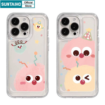Suntaiho Coquette Vỏ Độc Đáo Họa Tiết Bóng Màu Vỏ Điện Thoại Cho Iphone 15 14 12 13 11 Pro Max IP 7 8 Plus Iphon X Xs XR Xs Max TPU Mềm Cao Cấp Chống Sốc Ốp Lưng
