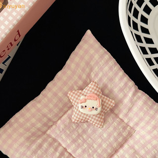 Siyuyan 1 Mới Nổ Kẹp Kawaii Hoạt Hình Sanrio Hello Kitty Hồng Checkerer Ngôi Sao Kẹp Tóc Cô Gái Ngọt Ngào Công Chúa Dễ Thương Kẹp Bên VN