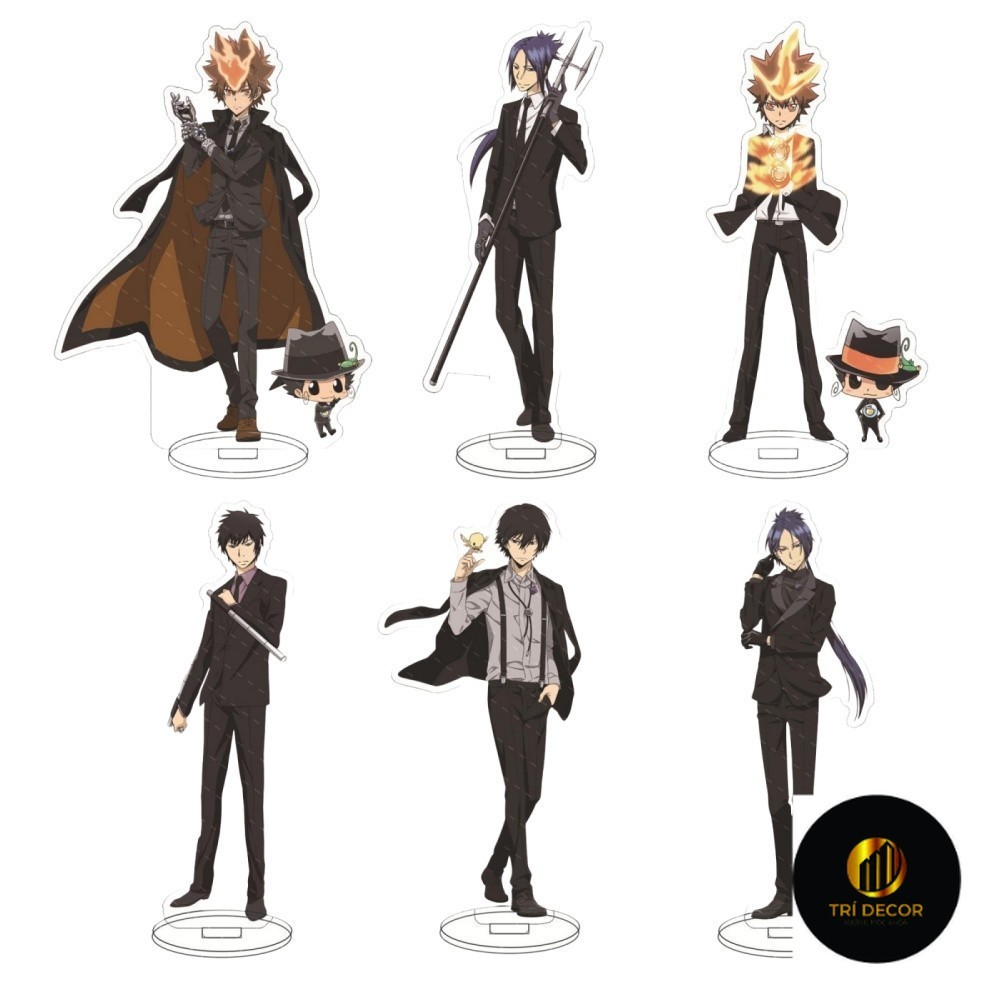Móc Khoá, Standee, Tranh Kính Mô HITMAN REBORN Mukuro Kyoya Nhân Vật Hoạt Hình Trang Trí Bàn Học, Là