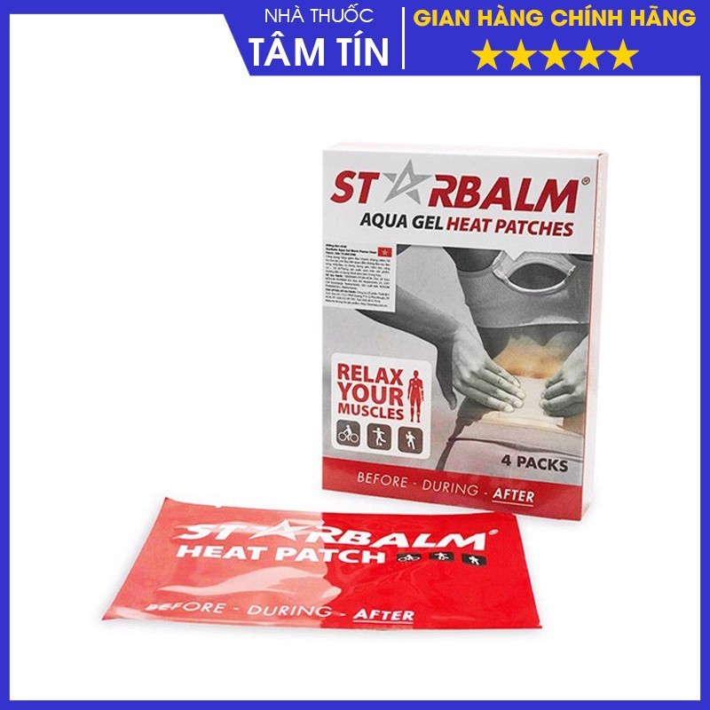 MIẾNG DÁN THƯ GIÃN, GIẢM ĐAU , GIẢM NHIỆT STARBALM® HEAT PATCHES