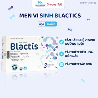 Men vi sinh Blactis giúp cân bằng hệ vi sinh đường ruột, giảm rối loạn tiêu hóa - Hộp 20 ống
