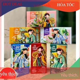 Vỏ Hộp đựng trà, chè spring tea đóng giỏ quà tết sang trọng 2024