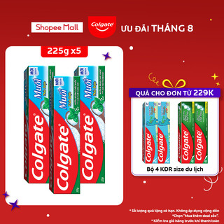 Bộ 3 kem đánh răng Colgate bảo vệ nướu Muối Thảo Dược Herbal Salt 225gx3