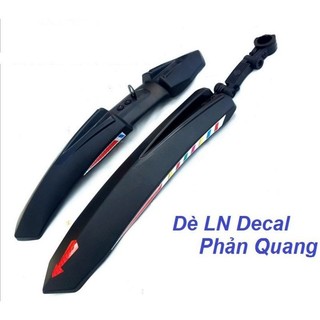 Bộ Chắn bùn Xe Đạp (Trước và Sau) có miếng dán phản quang cho xe địa hình, thể thao - HÀNG CAO CẤP