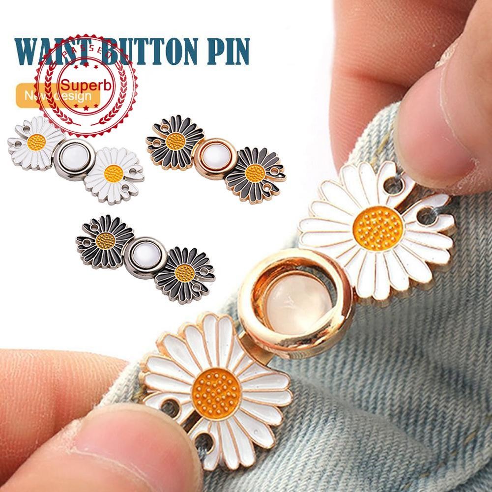 Quần Khóa Kim Loại Cố Định Thắt Lưng Cho Váy Quần Jean Có Thể Điều Chỉnh Nút Thắt Lưng Pin P8d6