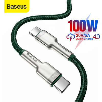 Cáp USB C Baseus 100W – Sạc Nhanh 5A PD QC3.0 cho Samsung Galaxy S20 và Huawei P40 Pro, P30, Mate 30 Pro