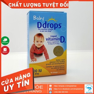 Vitamin D3 Drops - Baby DDrops bổ xung vitamin D cho bé 60 giọt và 90 giọt