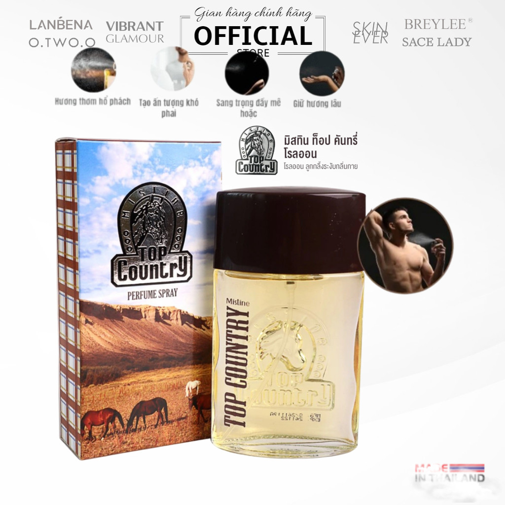 Nước hoa Thái Lan cho Nam Mistine Top Country Perfume Spray 50ml