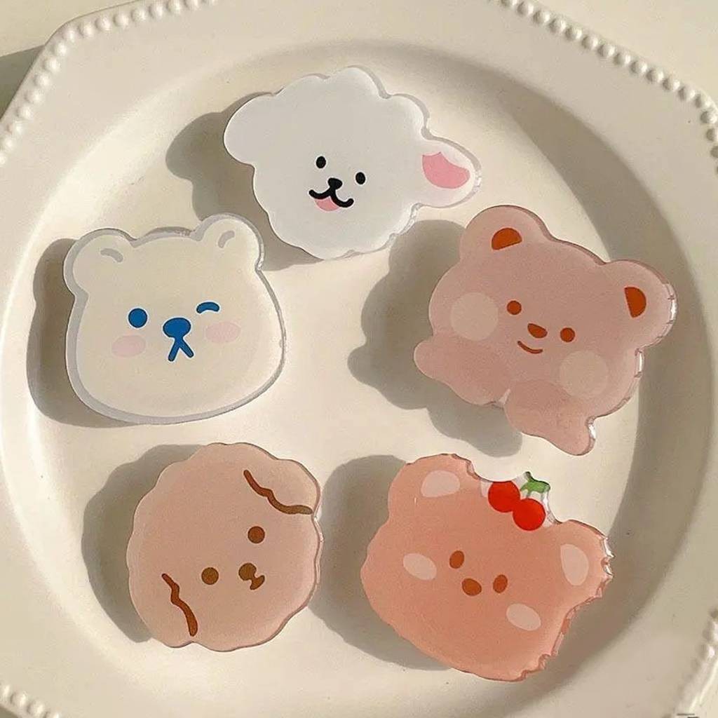 Đa Năng Giá Đỡ Điện Thoại Hoạt Hình Dễ Thương Chó Con Mèo Thỏ Gấu Họa Tiết Động Vật Có Thể Gập Lại Lười Giá Đỡ Điện Thoại Phụ Kiện Tiện Ích PC Điện Thoại Di Động Giá Đỡ Cầm Quà Tặng