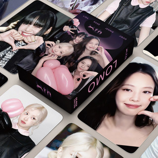 55 Cái / hộp BP Kỷ Niệm 7 Năm Photocards Lomo Cards JENNIE JISOO LISA ROSE Kpop Bưu Thiếp Hàng Có Sẵn SX