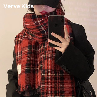 Verve Kids Khăn len quàng cổ trơn nam nữ dày dặn ấm áp mềm mịn và không xù lông WSP23B0MUC 39Z240926