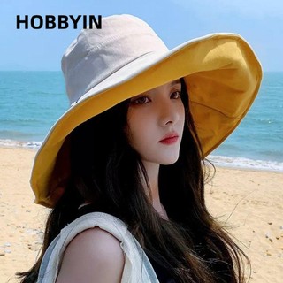HOBBYIN Mùa Xuân Mùa Hè Có Thể Gập Lại Chống Tia UV Di Động Mũ Chống Nắng Nam Nữ