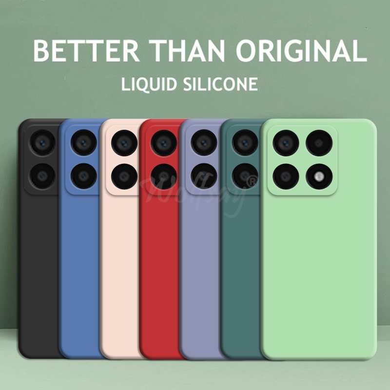 Dành Cho Xiaomi 14T Pro Ốp Lưng Silicon Lỏng Nguyên Bản Cao Su Trơn TPU Bảo Vệ Xiaomi 14T 13T Pro 14TPro Bao TPU Chống Sốc Mi 14T Pro