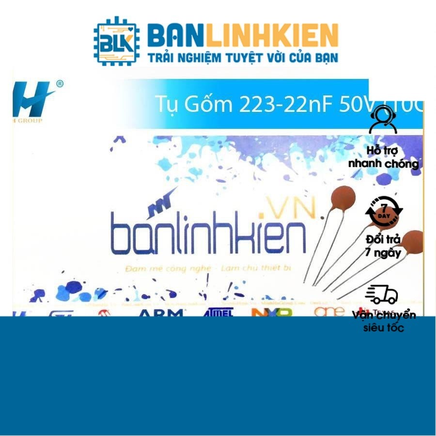 Tụ Gốm 223-22nF 50V (10 Chiếc)