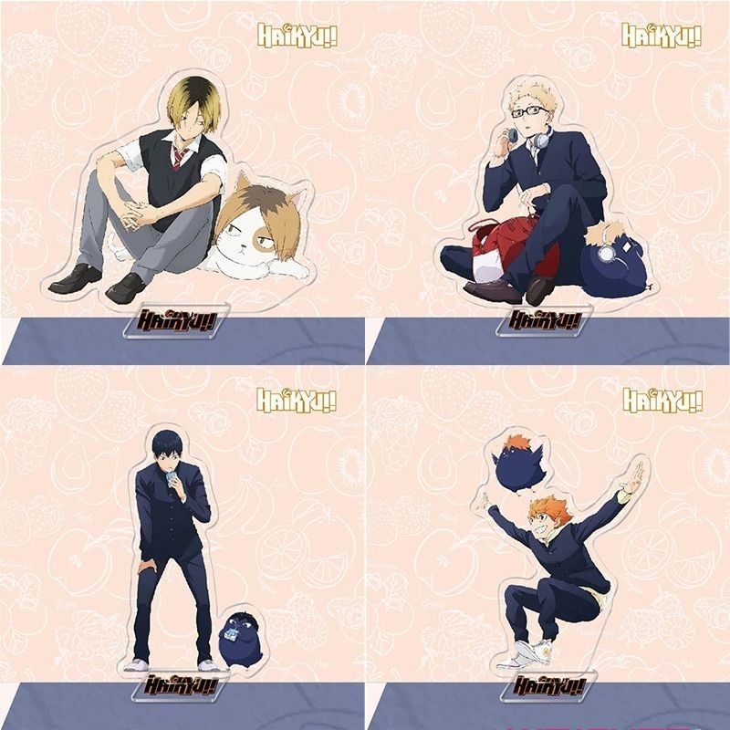Mô hình Standee Cartoon Anime Haikyuu Cosplay Hinata Shoyo Kageyama Tobio Kenma Kozume in hình nhân 