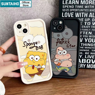Ốp Điện Thoại Suntaiho Ngộ nghĩnh Họa Tiết SpongeBob Silicon Mềm Cao Cấp Chống Sốc Cho iPhone 11 12 13 14 15 16 Pro Max IP 7 8 Plus Iphon X XS XR Xs max