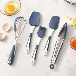 Kẹp Thực Phẩm Silicone Kiểu Hàn Quốc, Chổi Dầu, Chổi Nướng Nhiệt Độ Cao, Bộ Dụng Cụ Làm Bánh