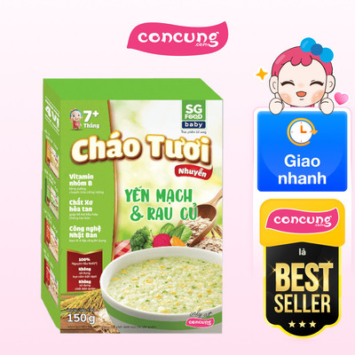 Cháo tươi nhuyễn Yến mạch & Rau củ (150g)