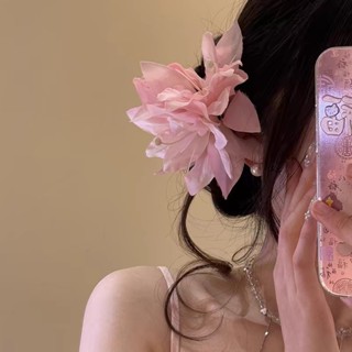  Kẹp tóc mái đi biển hoa Lily hoa Lan Mẫu Đơn mùa hè xinh xắn dễ thương phụ kiện thời trang đi biển phong cách Hàn Quốc 