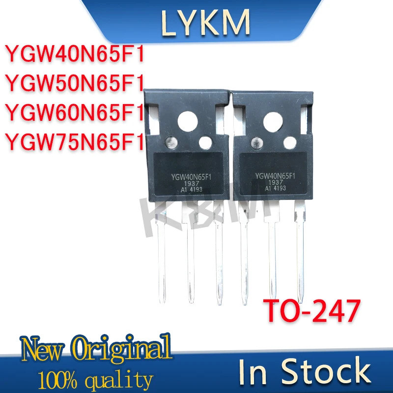 1-5 CÁI YGW40N65F1 YGW50N65F1 YGW60N65F1 YGW75N65F1 40N65 50N65 60N65 75N65 TO-247 IGBT ống hiệu ứng