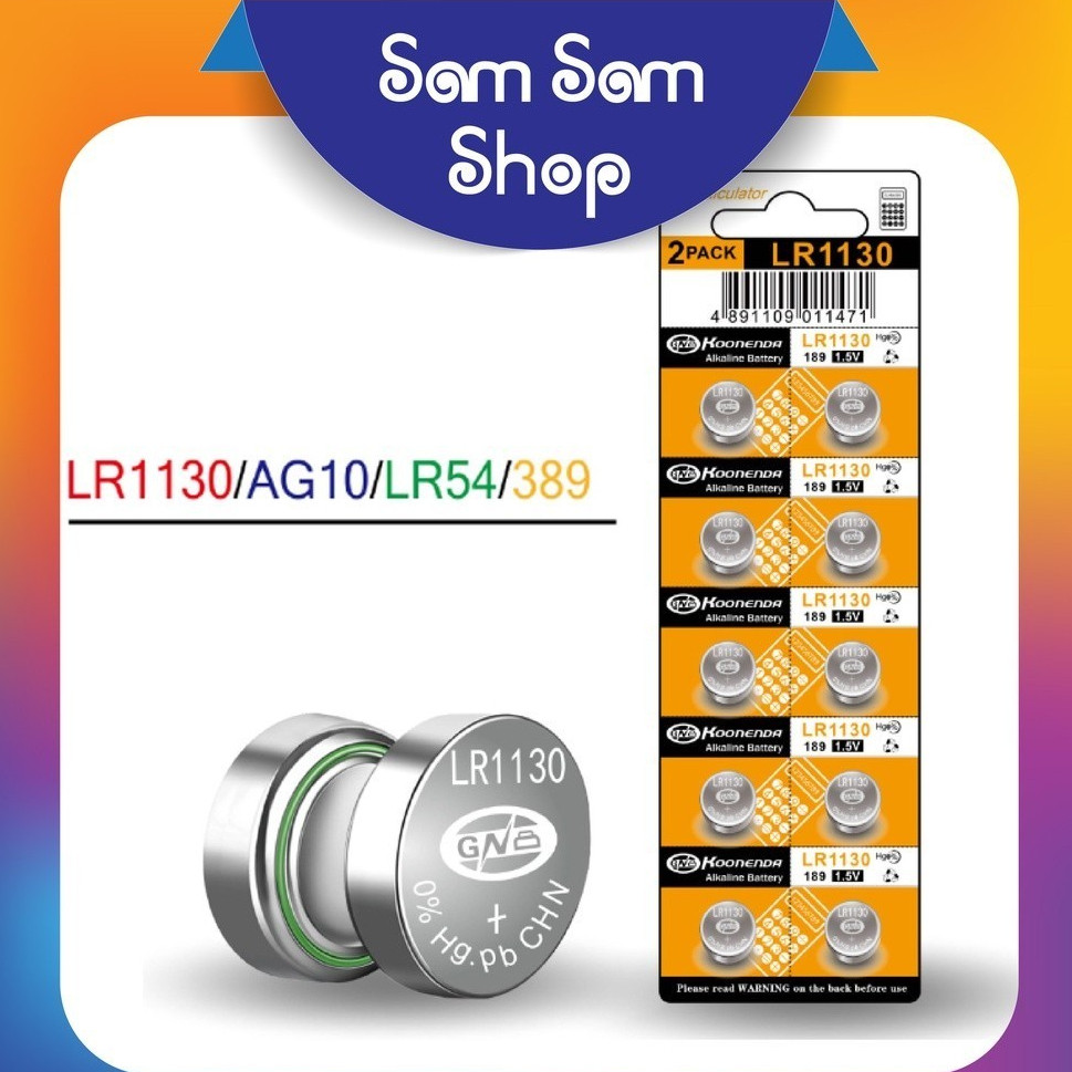 Pin LR1130, AG10, LR54 - Giá bán lẻ 1 viên