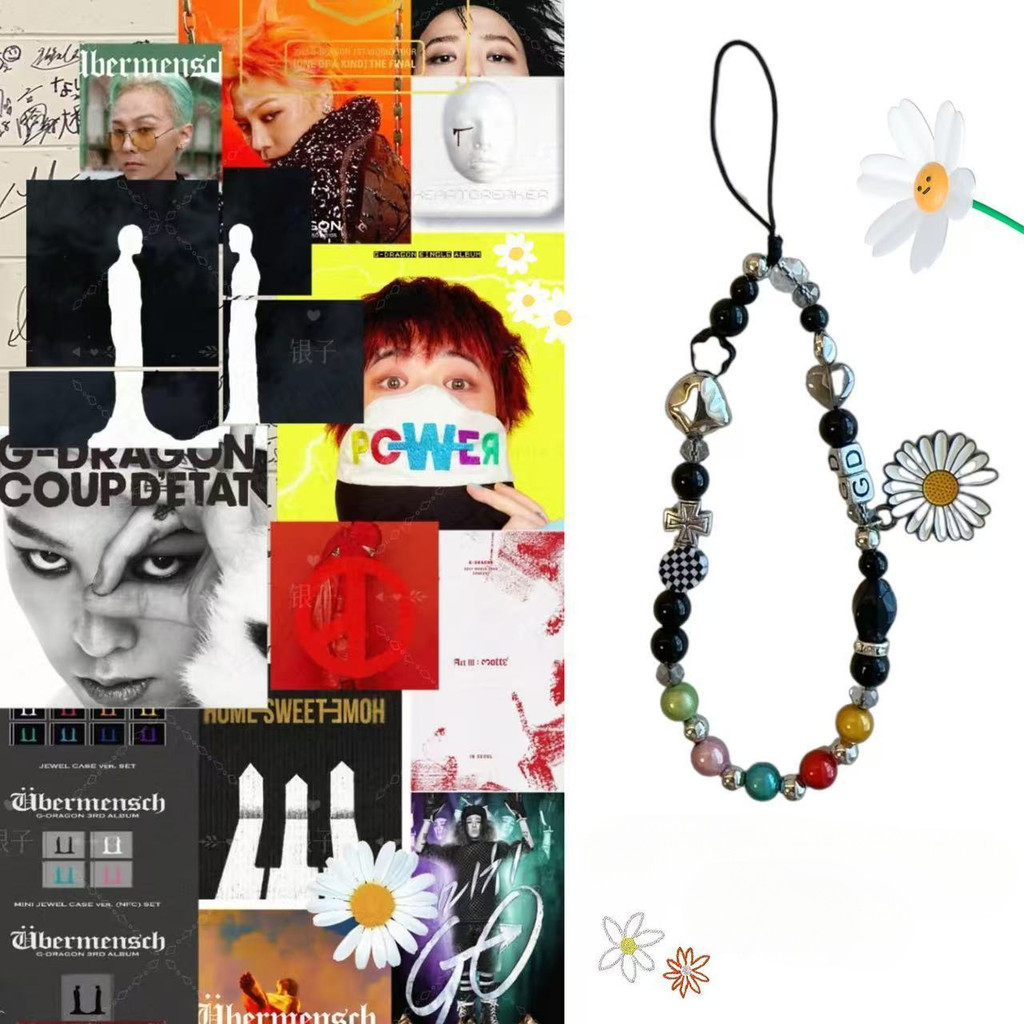 Phong Cách Mới Gwon Jilong Cùng Phong Cách Dây Xích Điện Thoại Di Động Hợp Kim Cao Cấp Đính Hạt Dây 