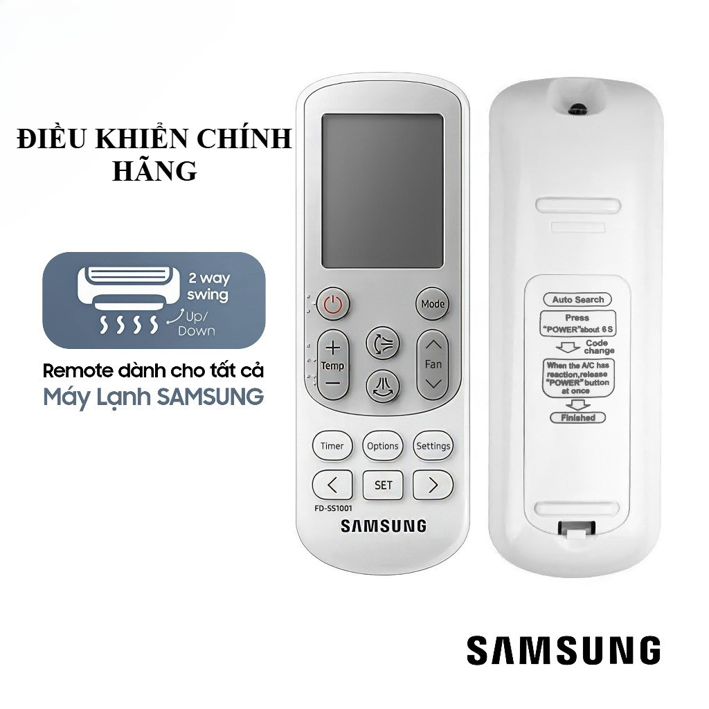 [LOẠI XỊN] REMOTE Điều Khiển SAMSUNG - Máy Lạnh Các Dòng 1 và 2 Chiều