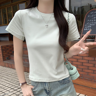 C & M [11 Màu] Áo thun ngắn tay cổ tròn Cotton mùa hè cho nữ