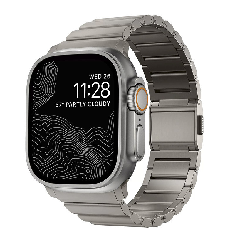 Dây đeo bằng thép không gỉ cao cấp cho iWatch Ultra 3 2 49mm 46mm 45mm 44mm Khóa từ tính Dây đeo đồn